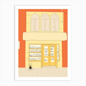 Valencia The Book Nook Pastel Colours 3 Art Print