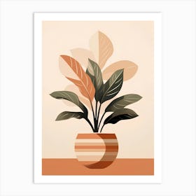 Plant In A Pot Art Print