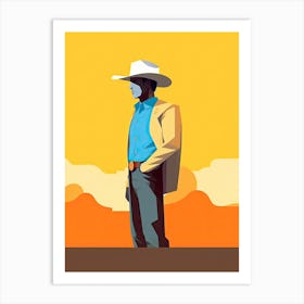Elegant Cowboy Harmony Art Print