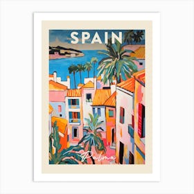 Palma De Mallorca 8 Fauvist Painting Travel Poster Art Print