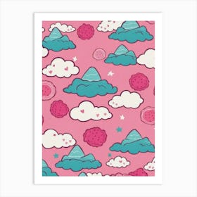 Clouds And Stars 3 Art Print