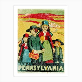 Vintage Travel Poster ― Rural Pennsylvania Art Print