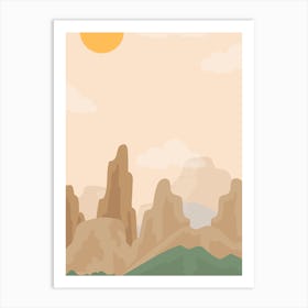 Desert Landscape 8 Art Print