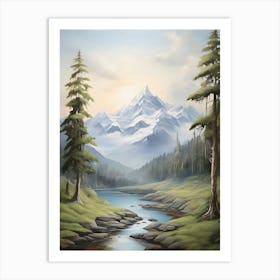 Mountain Scene Art Print