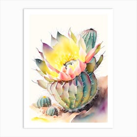 Gymnocalycium Cactus Storybook Watercolours Art Print