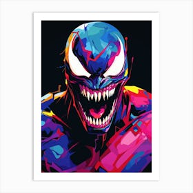 Venom Popart Art Print