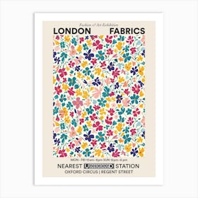 Poster Orchid Orbit London Fabrics Floral Pattern 5 Art Print