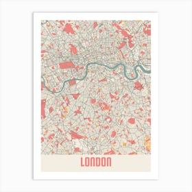 London Map Poster Art Print