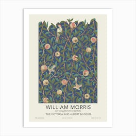 Bird And Pomegranate Exhibition Poster, William Morris Art Print