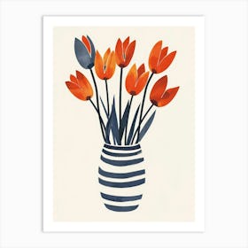 Tulips In A Vase 15 Art Print