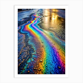 Metallic Rainbows Capture The Ethereal Interplay Art Print