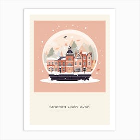 Stratford Upon Avon United Kngdom Snowglobe Poster Art Print