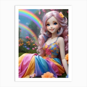 Rainbow Doll Art Print