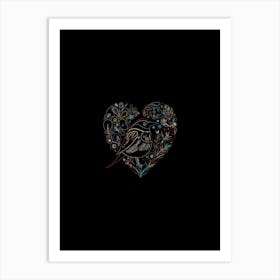 Heart Of A Bird print art Art Print