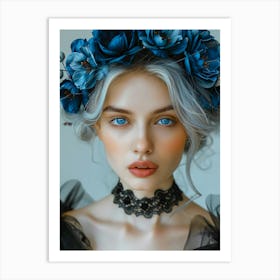 Blue Beauty Art Print