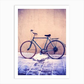Bicycle In Winter Art Print