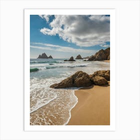 Beach In Portugal 4 Art Print