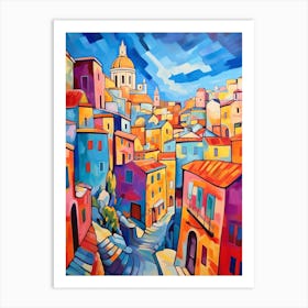 Valletta Malta 2 Fauvist Painting Art Print