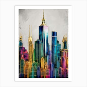 New York City Skyline 2 Art Print