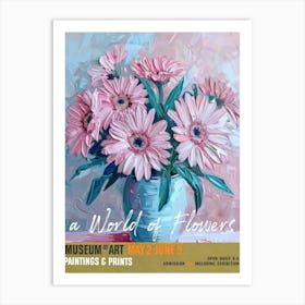 A World Of Flowers, Van Gogh Exhibition Gerbera 1 Art Print