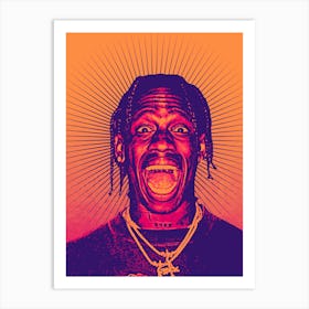 Travis Scott Rapper music Rap Hip hop 1 Art Print