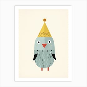 Little Parrot 4 Wearing A Crown Art Print