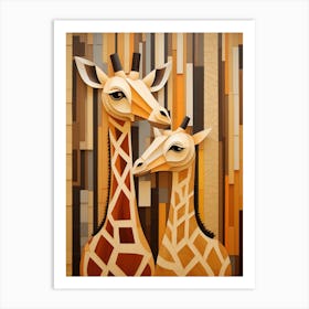 Giraffes 2 Art Print