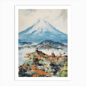 Mount Fuji Japan 5 Mountain Painting Art Print