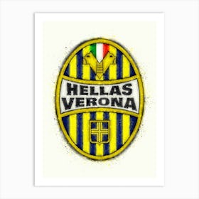 Hellas Verona football club Art Print