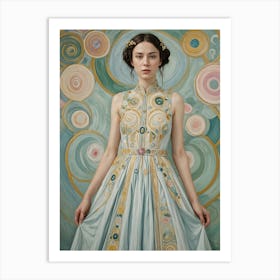 Woman In A Dress Art Print