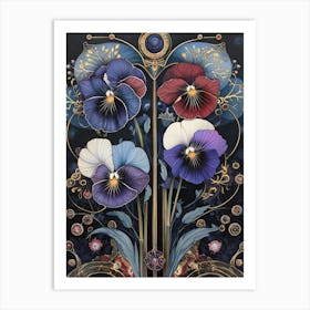 Pansies Art Print