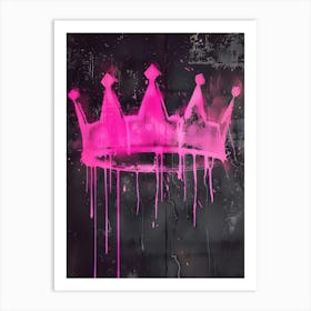 Pink Crown Art Print