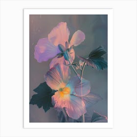 Iridescent Flower Moonflower 2 Art Print