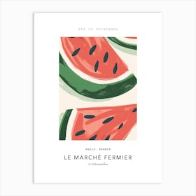 Watermelon Le Marche Fermier Poster 6 Art Print