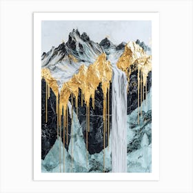 Altai Splendor Gilded Abstraction Art Print