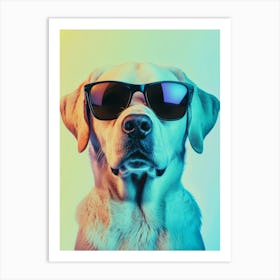 Dog In Sunglasses.Generated AI. Art Print Art Print