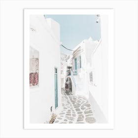 Greece Alleyway Art Print