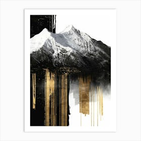 Gold And Black Canvas Print 67 Art Print