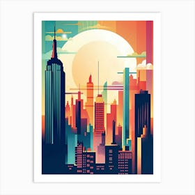 New York City Skyline Art Print