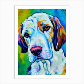 Grand Basset Griffon Vendeen Fauvist Style Dog Art Print