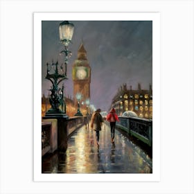 London Bridge At Night Art Print