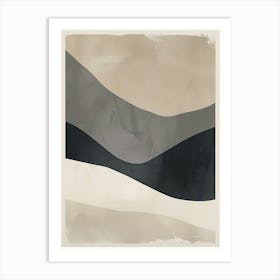 Neutral Reverie Minimalist Style Art Print