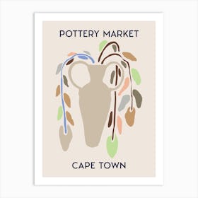Cape Town Pottery Market Art Print