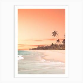 Bavaro Beach Dominican Republic At Sunset 2 Art Print