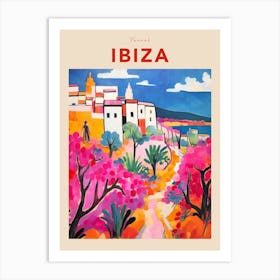 Ibiza Spain 6 Fauvist Travel Poster Art Print