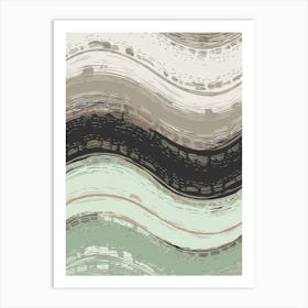 Abstract Wavy Pattern 1 Art Print