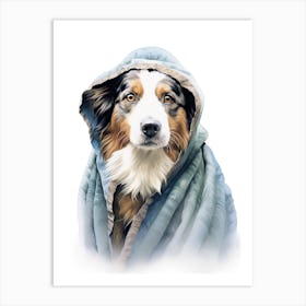 Australian Sheppard Dog As A Jedi 4 Art Print