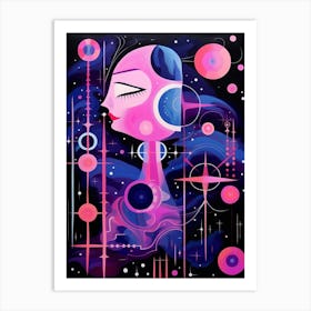 Cosmic Imagery Geometric Abstract 7 Art Print