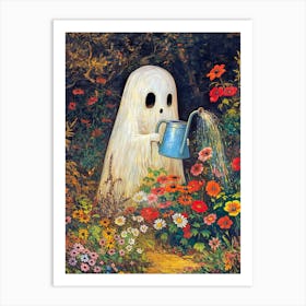 Ghost In The Garden 1 Art Print