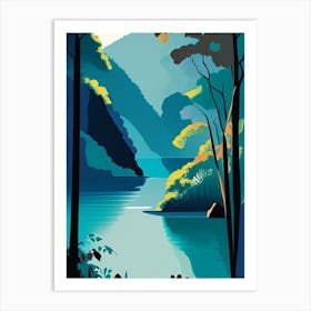 Plitvice Lakes National Park Croatia Pop Matisse Art Print